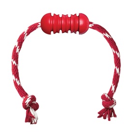 3 x KONG Dental Treat Dispensing Dog Toy with Tug Rope - Medium image 0