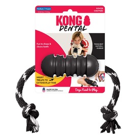 KONG Extreme Dental Tough Dog Toy with Rope - Medium - 3 Unit/s image 0