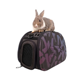 Ibiyaya Collapsible Vented Travelling Pet Carrier for Cats & Dogs - Stardust image 0