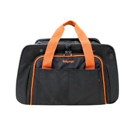 Ibiyaya JetPaw: Expandable Pet Carrier & Backpack - Obsidian/Orange  image 0