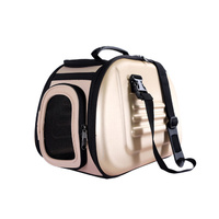IBIYAYA Classic Foldable Pet Carrier with Multiple Access Points - Beige image 0