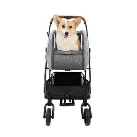 Ibiyaya NeoRider Multi-purpose Detachable Pet Stroller - Silver Mist  image 0