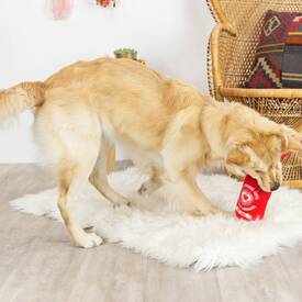 Fringe Studio Rope & Plush Squeaker Valentine's Day Dog Toy - Hearts On Fire image 0