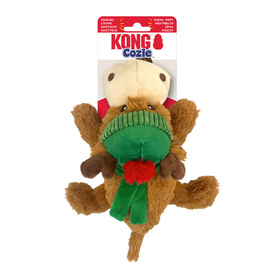 KONG Cozie Snuggle Dog Toy - Christmas Holiday Reindeer - Medium - Pack of 3 image 0