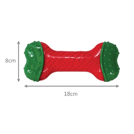 KONG Christmas Holiday CoreStrength Dog Toy - Bone - Med/Lge - Bulk Pack of 4 image 0