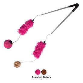 4 x KONG Teaser Tweezerz Cat Wand Toy in Assorted Colours Bulk image 0