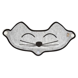 K&H EZ Mount Cat Window Seat Hammock - Grey with Cat's Face - Holds up to 27kg image 0