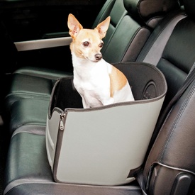 K&H Mod Safety Pet Car Booster Seat for Small to Medium Dogs up to 13kg - Grey image 0