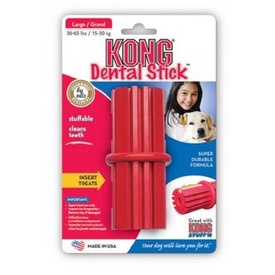 4 x KONG Dental Stick Treat Dispensing Non-Toxic Rubber Toy for Dogs - Small image 0