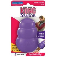 KONG Classic Senior Dog Toy & Treat Dispenser for Older Dogs - Medium image 0