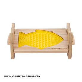 Lickimat Slow Feeder Bowl Wooden Adjustable Elevation Riser for Casper & Felix Lick Mats image 0