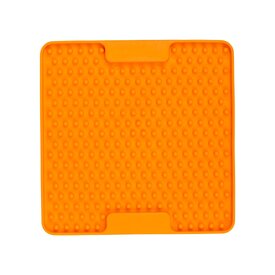 Lickimat Mini Soother Slow Food Bowl Anti-Anxiety Mat for Dogs - Orange image 0