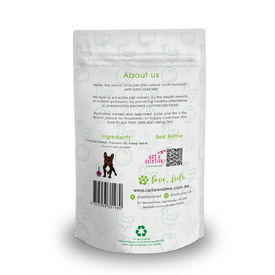 Laila & Me Dehydrated Coco and Hemp Chicken Jerky Dog Treats 75g image 0