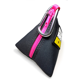 Max & Molly Neoprene Poop Bag Holder Triangle - Pink image 0