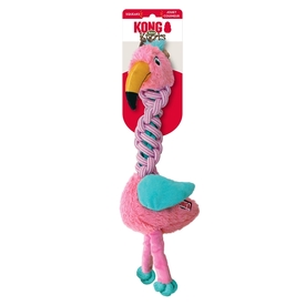 3 x KONG Knots Twists Plush Tug Dog Toy - Med/Lge Assorted Designs image 0