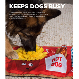 Nina Ottosson Interactive Snuffle Activity Puzzle Mat for Dogs - Fast Food image 0