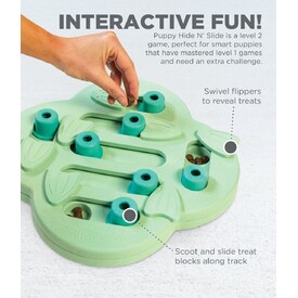 Nina Ottosson Hide & Slide Interactive Puzzle Dog Toy for Puppies - Level 2 image 0