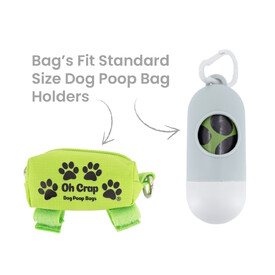 Oh Crap Compostible Corn Starch Dog Poop Bags - 240 Bags (16 rolls x 15 Bags per roll) image 0