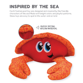 Outward Hound Floatiez Crab Floating Squeaker Dog Toy image 0