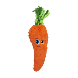 Outward Hound Fetchtables Carrot Plush Squeaker Crinkle Dog Toy image 0