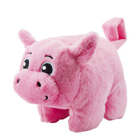 Outward Hound Tail Poppers Plush Extra Small Dog Toy - Pig image 0