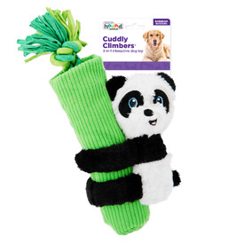 Outward Hound 3-in-1 Tug & Toss Dog Toy - Cuddly Climbers Panda image 0