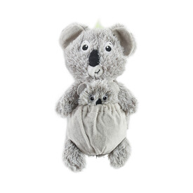 Charming Pet Pouch Pals Plush Dog Toy - Koala with Baby in Pouch image 0
