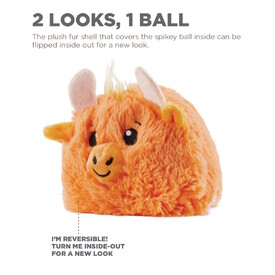 Outward Hound Reversi-Balls 2-in1- Plush & Ball Dog Toy - Yak image 0