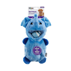 Outward Hound Hide-a-Ball Hogz Dog Toy - Elephant with 3 Tennis Balls image 0
