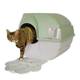 Omega Paw Litter Mat - Paw Shaped Washable Litter Trapping Pad image 0