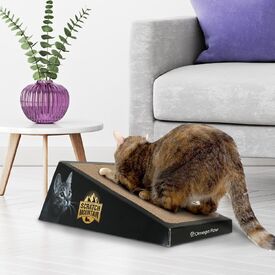 Omega Paw Scratch Mountain Ripple Board Cardboard Cat Scratcher image 0