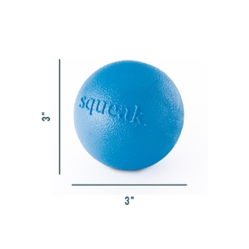 Planet Dog Orbee Tuff Fresh Breath Squeaker Fetch Ball for Dogs - Blue image 0