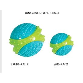4 x KONG CoreStrength Multilayered Textured Dog Toy - Ball Shape - Medium image 0