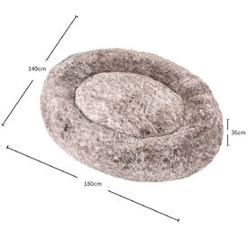 The Nap Nest Bed Super Snuggler Fluffy Calming Bed - Brown image 0