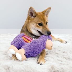 3 x KONG Sherps Plush Multi-textured Squeaker Dog Toy - Llama image 0
