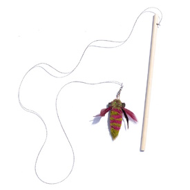 Cat Lures Rod Teaser Cat Toy - Dragonfly - Handmade in the USA image 0