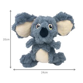 KONG Scrumplez Plush Squeaker Tug Dog Toy Koala - Bulk Pack of 3 image 0