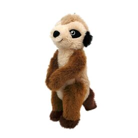 KONG Shakers Passports Plush Squeaker Dog Toy - Meerkat image 0