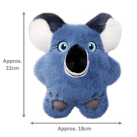 3 x KONG Snuzzles Plush Squeaker Dog Toy - Koala image 0