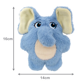 3 x KONG Snuzzles Plush Squeaker Dog Toy - Elephant x 3 Units image 0
