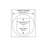 Transcat Replacement Flap for Small (Cat) Door image 0