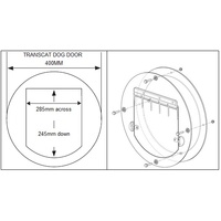 Transcat Replacement Flap for Large (Dog) Door image 0