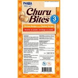 Inaba Cat Treats Chicken Wraps with Churu filling - 18 x 10g Tubes image 0