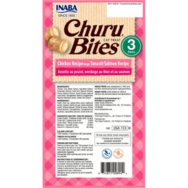 Inaba Cat Treats Chicken Wraps with Tuna & Salmon Churu filling - 18 x 10g Tubes image 0