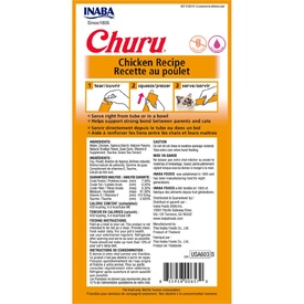 Inaba Cat Churu Meal Topper Treat - Creamy Chicken Recipe 24 x 14g Tubes image 0