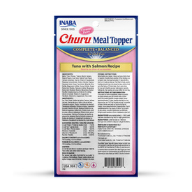 Inaba Cat Complete Balanced Meal Topper Treat - Creamy Tuna & Salmon - 24 x 14g Tubes image 0