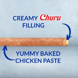 Inaba Dog Churu Rolls Snack Chicken & Salmon with Creamy Filling - 48 Rolls image 0