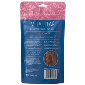 Vitalitae Superfood & Hemp Oil Dog Treats - Digestion Jerky - 150g image 0