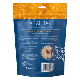 Vitalitae Superfood & Hemp Oil Dog Treats - Immune & Defense Biscuits - 350g image 0