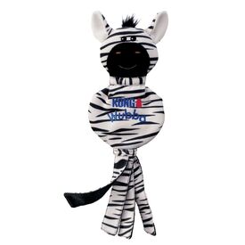 3 x KONG Wubba No Stuff Squeaker Dog Toy - Large Zebra image 0